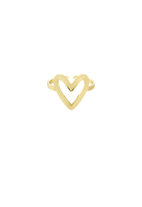 Open Heart Ring goud
