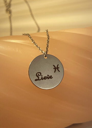 Naam en Sterrenbeeld Ketting - Gepersonaliseerd