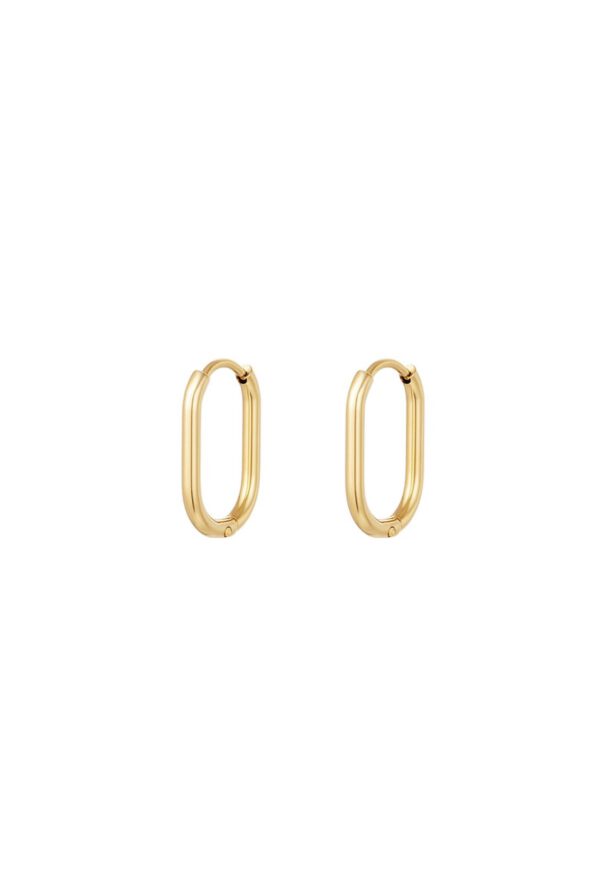 Ovale Hoops goud