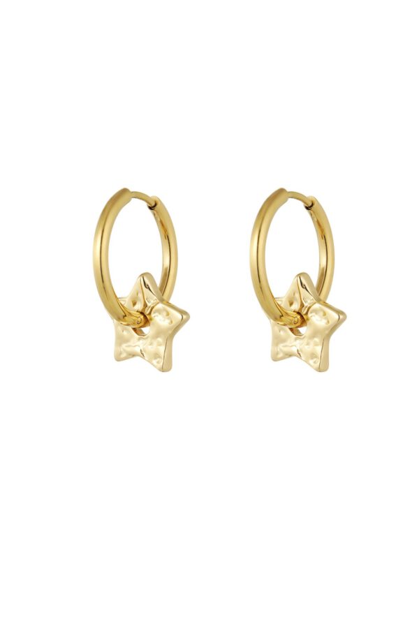 Star Oorbellen goud