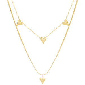 Heart To Heart Ketting goud