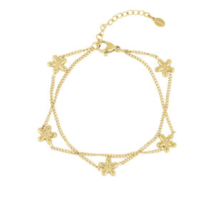 Flower Bomb Armband goud