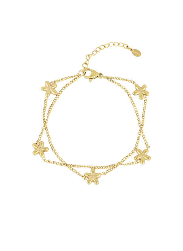Flower Bomb Armband goud