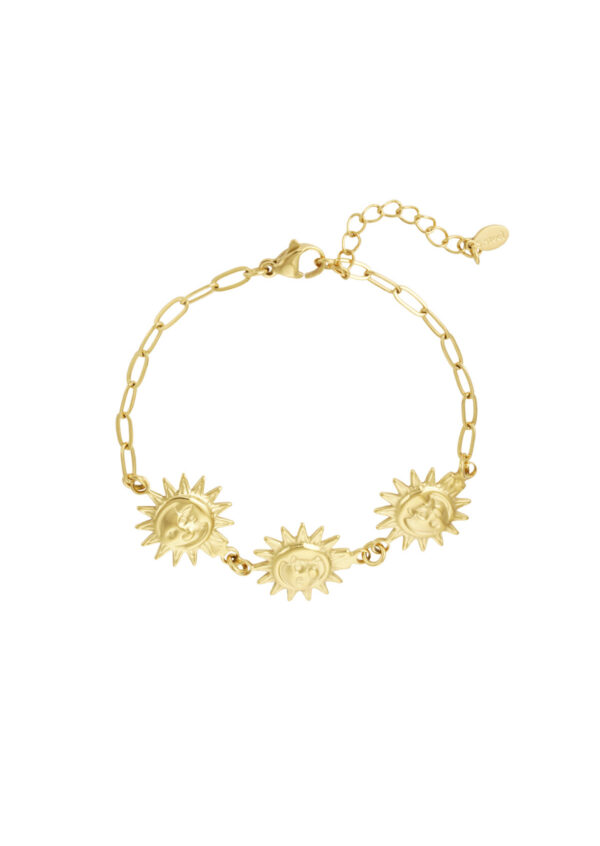 Golden Sunflower Armband goud