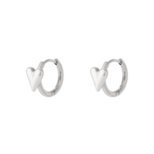 Mini Hartjes Oorbellen zilver