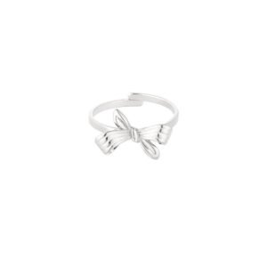 Turned Bow Ring zilver