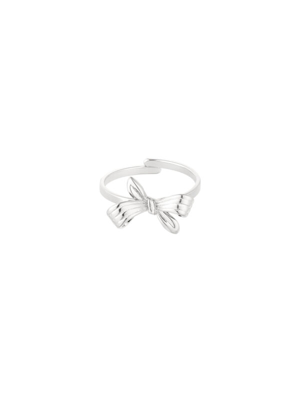 Turned Bow Ring zilver