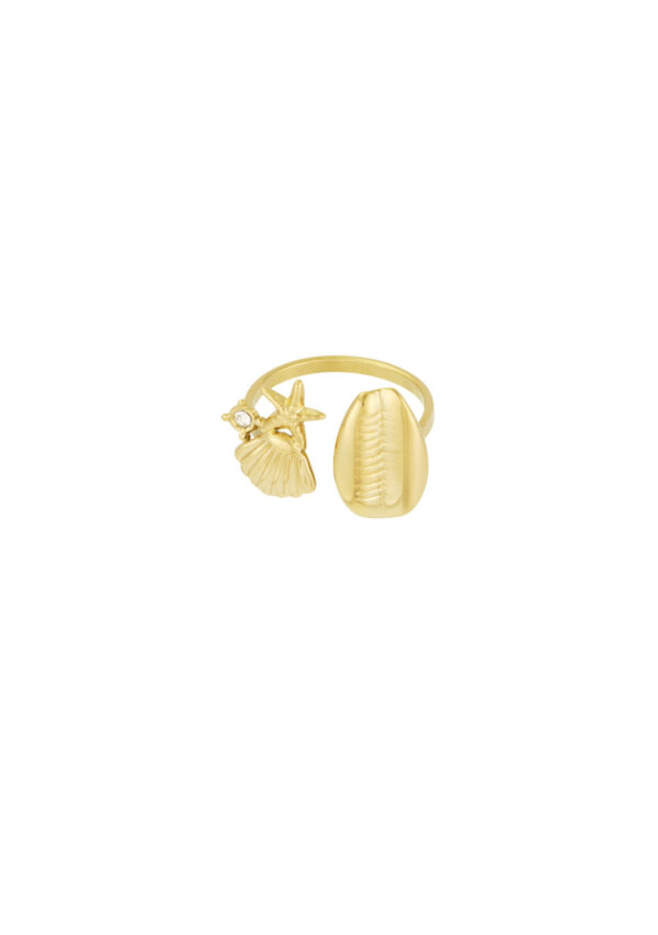 Oceaan Breeze Ring goud