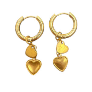 2 Hearts Hoops goud