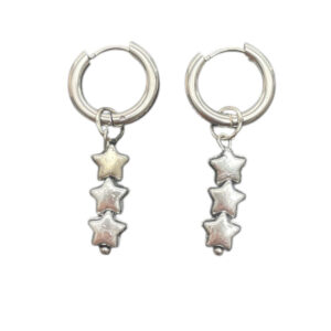 3 Sterren Hoops zilver