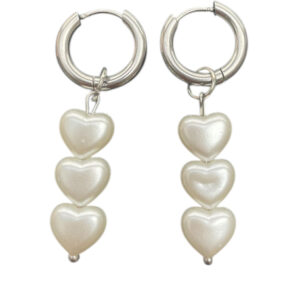 3 Hearts Hoops zilver