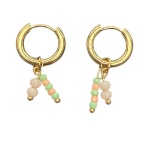 Stripe roze/oranje/groen Hoops goud