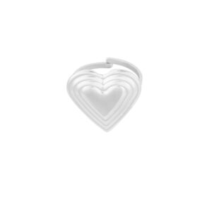 Big Heart Ring zilver