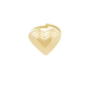 Big Heart Ring goud