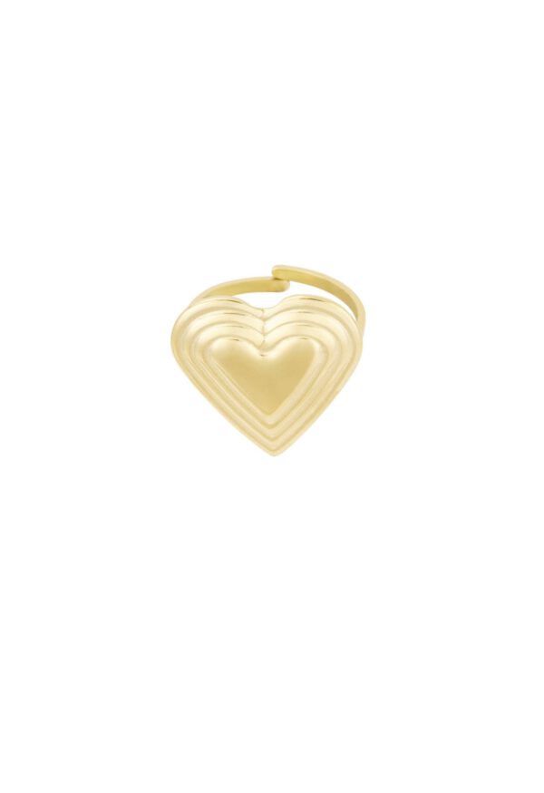 Big Heart Ring goud