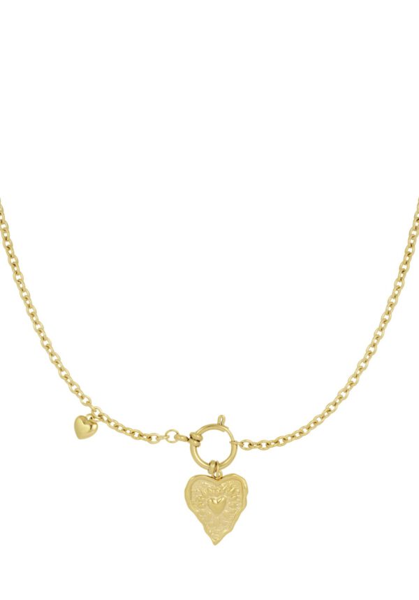 Wavy Heart Ketting goud
