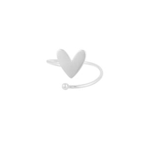 Hart Ring zilver