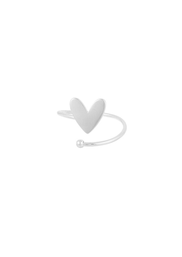 Hart Ring zilver