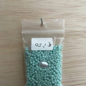 Rocailles Turquoise met Parels