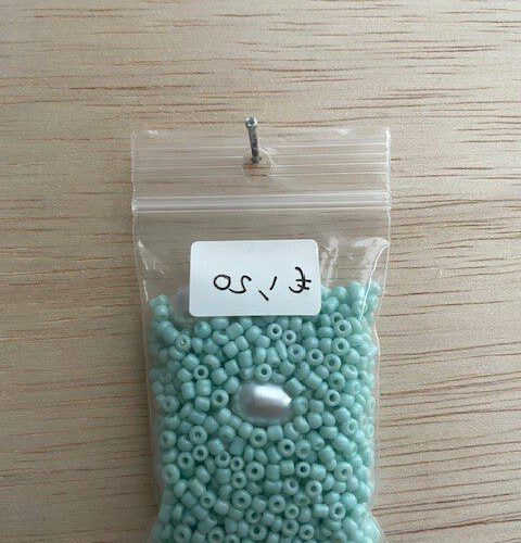 Rocailles Turquoise met Parels