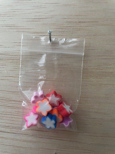Polymeer Sterren gekleurd