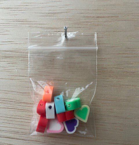 Polymeer Hartjes gekleurd