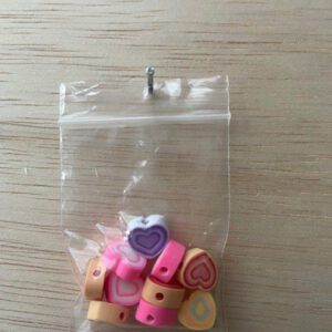 Polymeer Hartjes gekleurd
