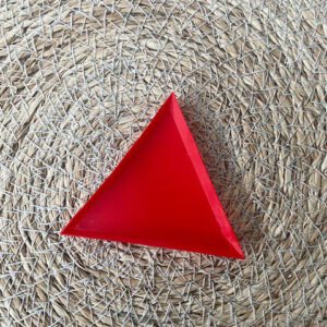 Driehoekbakje Rood
