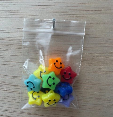 Grote Acryl Sterren gekleurd/zwart