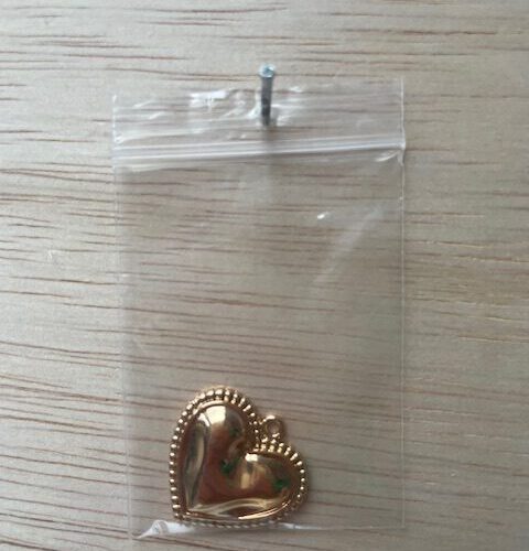 Grote Hart Bedel goud