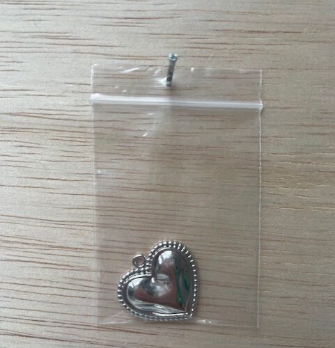 Grote Hart Bedel zilver