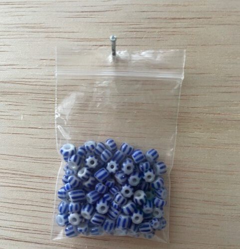 Rocailles Streepjes Blauw