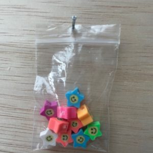 Polymeer Smiley Sterren gekleurd