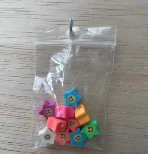 Polymeer Smiley Sterren gekleurd