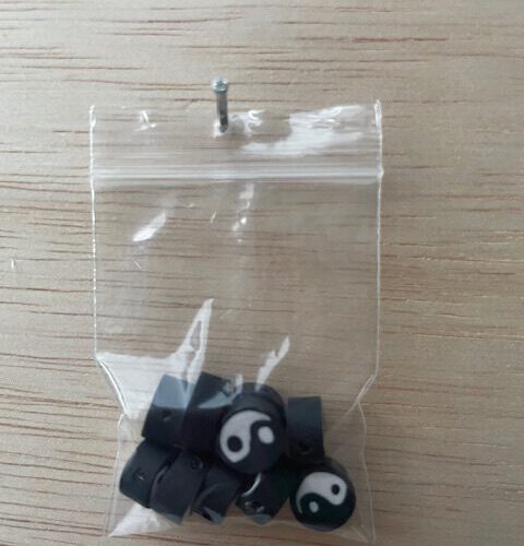 Polymeer Ying Yang zwart/wit