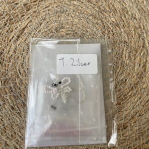 Libellebedel Set 1 zilver