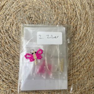 Libellebedel Set 2 zilver