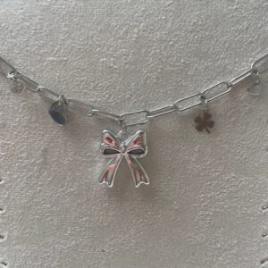 Bedelketting Strik Zilver