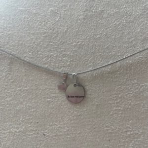 Ik hou van jouw Ketting Zilver