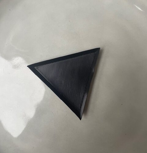Driehoekbakje Zwart