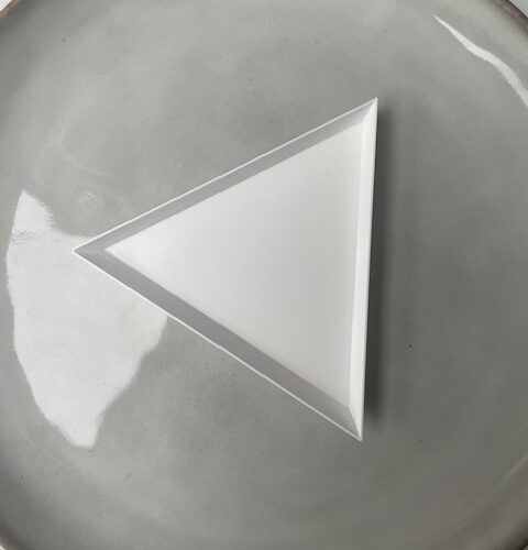 Driehoekbakje Wit Groot