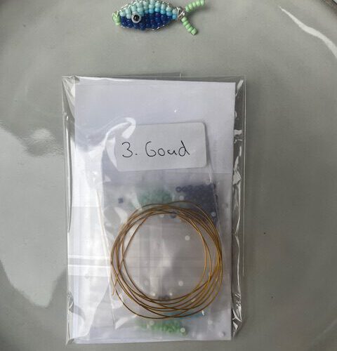 Visbedel Set 3 goud