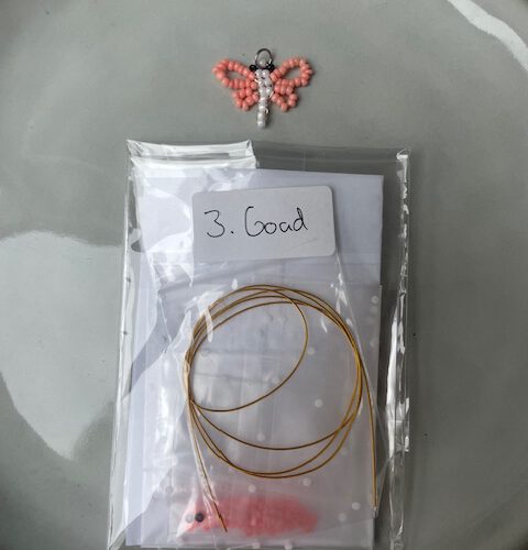 Libellebedel Set 3 goud