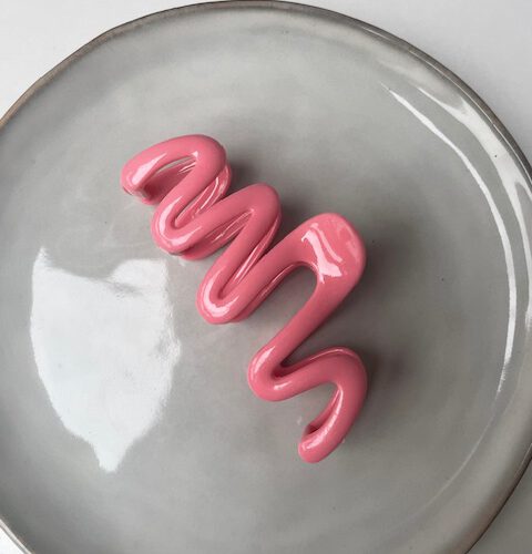 Zigzag Haarclip roze