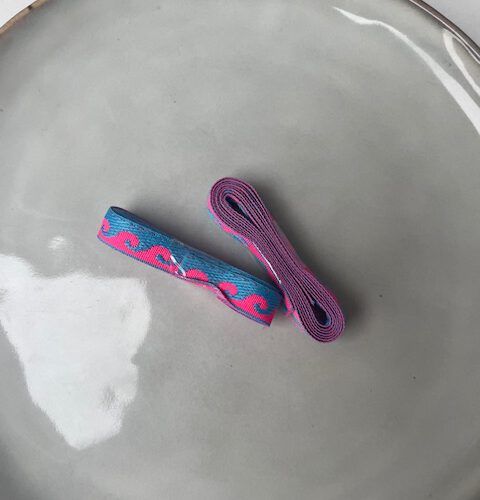 Wave Lint Blauw/Roze