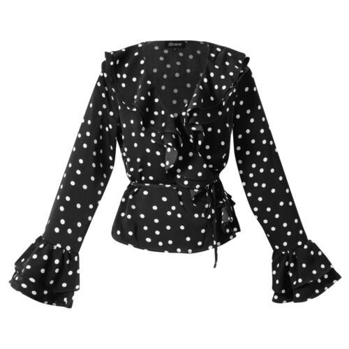 Polka Dot Top zwart