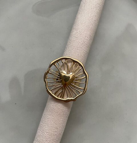 Big Heart Ring goud