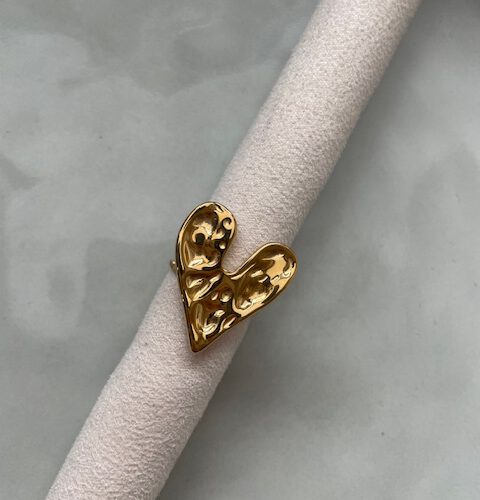 Big Heart Ring goud