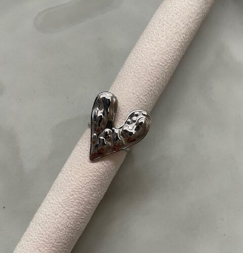 Big Heart Ring zilver