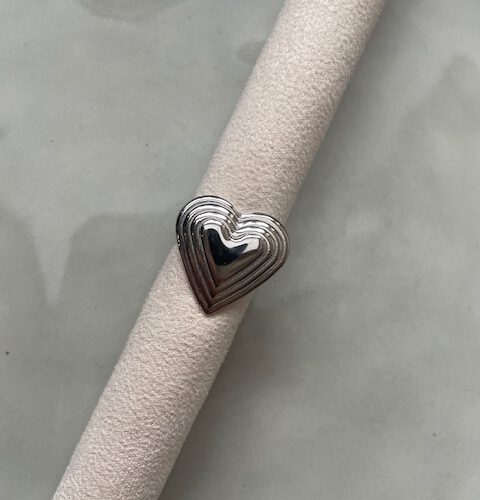 Big Heart Ring zilver
